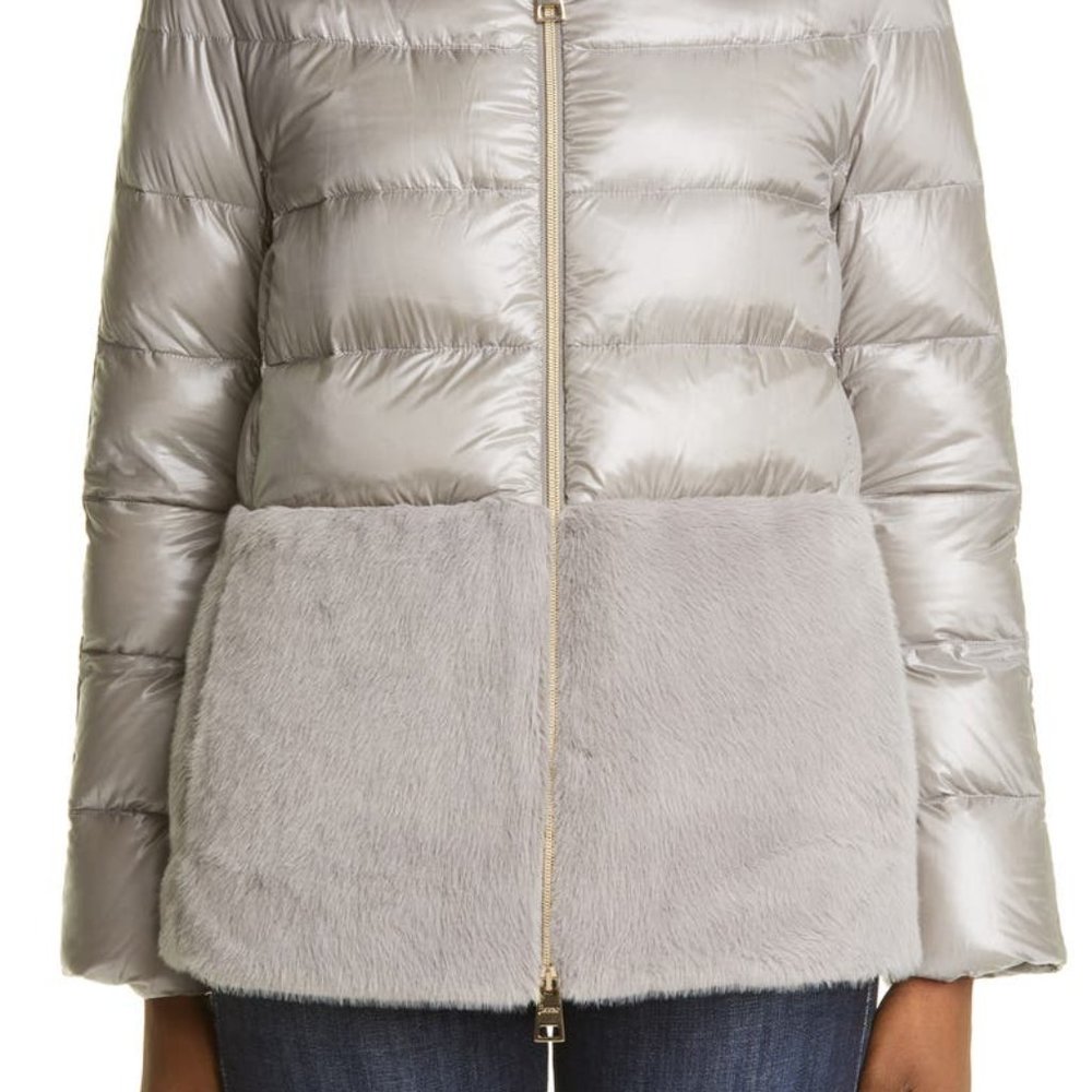 Herno Ultralight Down Puffer Jacket With Faux Fur… - image 3